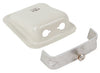 FLUSH MOUNT JACK HOUSING/Beige aluminum, powder coat finish, cut-out required. Height: 1.06 Width: 2.9 Length: 3.56,AG-JH8