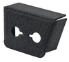 MIC and PHONE JACK MOUNTING BRACKET/Black wrinkle powder coat finish. 90 degree, under panel mount/2 Hole. Height: 1.5 Width: 2.3 Length: 1,AG-JM2