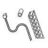Safe-T-Cable® Assembly Kit | 0.032 x 18 in, 50 qty,C09-218PKG