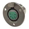 5-Pin XLR Circular Connector | Panel Mount,C5F