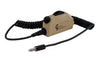 SWITCH and CABLE ASSEMBLY/Black case with large clothing clip, momentary ICS key lock, ICS vox switch, PTT (push-to-talk) transmit key, mic lo interrupt, hi Z volume control, 6' coil cable with PT06A10-6P type plug.,CIX415VHK