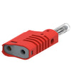 CT2015-2 Stacking Banana Plug | Red, 4mm, solderless screw connection, spring loaded cover,CT-2015-2