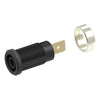 Quick Connect Panel Mount Banana Jack | 4 mm, Black,CT2238-0