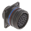 MIL-DTL-38999 Series III Connector | Wall Mount Receptacle, 26 Positions, Size 20 Sockets, Size 17 Shell,D-20WE26SN