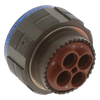 MIL-DTL-38999 Series III Connector | Straight Plug, 4 Positions, Size 8 Pins, Size 21 Shell,D-26WG75PN