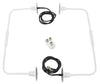 DM N48-3 VOR/LOC Balanced Loop Antenna | 108MHz–118MHz, BNC Male Connector, 4-Hole Mount (each side),DM N48-3