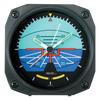 Desk Alarm Clock | Artificial Horizon Style, 3.5 Inch,DM63
