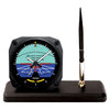 Desk Alarm Clock & Pen Set | Artificial Horizon Style, 3.5 Inch,DS63