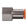 KQ2 One-Touch Female Connector Fitting | 1/4in, 1/8in NPT Connection Thread,F07-34N