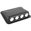 JACK HOUSING/4 hole (.687 diameter) surface mounted/Black aluminum/For use with NEXUS TJT-120,FAP 08-24