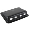 4-Hole Recessed Jack Housing | 0.38 hole diameter, Black,FAP08-10