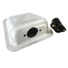RECESSED MOUNTED HOUSING/1 hole, aluminum, no paint. For use with Bose 6 pin jack.,FAP08291RA