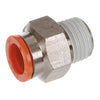 KQ2 One-Touch Male Connector Fitting | 1/4in, 1/8in NPT Connection Thread,H07-34NS