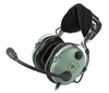 David Clark Aviation Headset | Straight Cord, Dual Plug, Flex Boom, M-7/A,H10-13.4