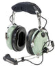David Clark Helicopter Headset | Coil Cord, U-174/U Plug, Wire Boom, M-7/DC,H10-36