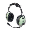 David Clark Ground Support Headset | Slotted Single Ear, Straight Cord, SC-298 Plug, DC-1A,H3531