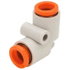 KQ2 One-Touch Union Reducer Elbow Fitting | 1/4in Tubing, No Connection Thread,L07-00A