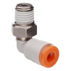 KQ2 One-Touch Union Elbow Fitting | 1/8in Tubing, 1/8in NPT Connection Thread,L07-34NS