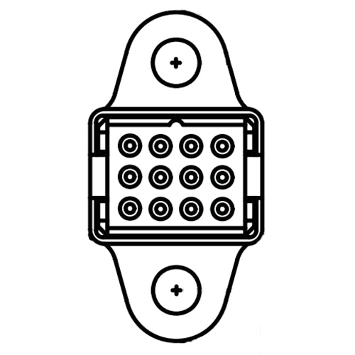 Flange Mount, 20/20 Contact Size,M8171463-