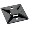 4-Way Cable Tie Mount | Black, T18 – T50 Cable Ties, 1.49 x 1.49 x 0.27 Inches,MB-5A-0