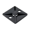 4-Way Cable Tie Mount | Black, T18 – T50 Cable Ties, 1.12 x 1.12 x 0.22 Inches,MB-4A-0