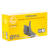Disposable Nitrile Gloves | Medium, 6 Mil Thickness, Black, 100 Gloves Per Box,NTRLGLVM