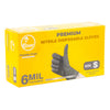 Disposable Nitrile Gloves | Small, 6 Mil Thickness, Black, 100 Gloves Per Box,NTRLGLVS
