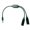 Dual Helicopter Headset Adapter | 3 ft Length,PA-72H-3