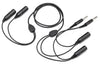 DUAL HEADSET ADAPTER/6'/for Monaural or Stereo Headsets,PA-72S