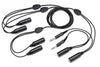 TRIPLE HEADSET ADAPTER/converts one set of radio/intercom mic and phone jacks into three sets,PA-90S