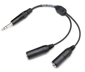 HEADSET ADAPTER/General Aviation (twin plug) to (0.25) single plug…,PA-91
