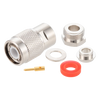 TNC Male Straight Connector | 50Ω, Clamp/Solder, RG58, RG55, RG141, RG142, RG223, RG400, RG303, PE-C195, PE-P195, LMR-195,PE4067