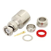 PE4109 BNC Male Connector | 50Ω, Clamp/Solder, Straight,PE4109