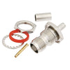 TNC Female Bulkhead Connector | Straight, Crimp/Solder,PE4153