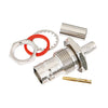 PE4209 BNC Female Bulkhead Mount Crimp/Solder Attachment | 1.5:1 VSWR, 4 GHz, MIL-STD-348A,PE4209