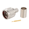 PE4510 N Male Connector | 75Ω, Crimp/Solder, Straight,PE4510