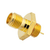 PE4530 SMA Female Bulkhead Mount Hermetically Sealed Connector Solder Attachment | IP67, 18 GHz,PE4530