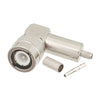 PE4958 C Male Connector | 50Ω, Right angle, Crimp/Solder,PE4958