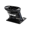 Modular Mount | Aft-Leaning, 5-inch, 7 x 7-inch Base Plate, Black,PMA57M1BLK