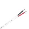 UL Round Duplex Boat Cable | 14 AWG, Red/Black, White Jacket | 100ft,R14/2DC100
