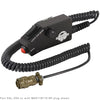 SAL-203 Drop Cord | MS3116F10-6P Connector, Volume Control, 24 in Coil Cord, ICS Switch (Lock-Mom), Radio PTT,SAL-203-24
