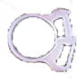 SNAPPER HOSE CLAMP/White, .61 min, .717 max diameter.,SNP12A10C2