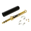 PJ-068 Microphone Plug | 0.206 in Plug, 3-Conductor, Screw Terminals, Black Handle, RoHS Compliant,SWC 480X