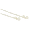 Screw Mount Cable Ties | 18lb, 4-inches long, UL rated, Natural,T18MR