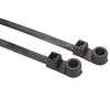 Screw Mount Cable Ties | 50lb, 8.5-inches long, #10 screws, UL rated, Black,T50MR0C2