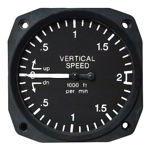 0–6000 ft/min, 2-1/4 in, B & W Dial Markings, TSO,T8-210-60