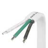 UL Triplex Boat Cable | 10 AWG, White/Green/Black, White Jacket | 100ft,W10/3-100