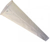 WINDSOCK ONLY/10 X 36, white, brass eyelets, canvas.,WS1030W