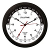 ZULUTIME™ Dual Time Clock | 14-inch, Black on White,ZT14-3