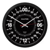 ZULUTIME 24-Hour Wall Clock | 10-inch, Black,ZT24HR10-B